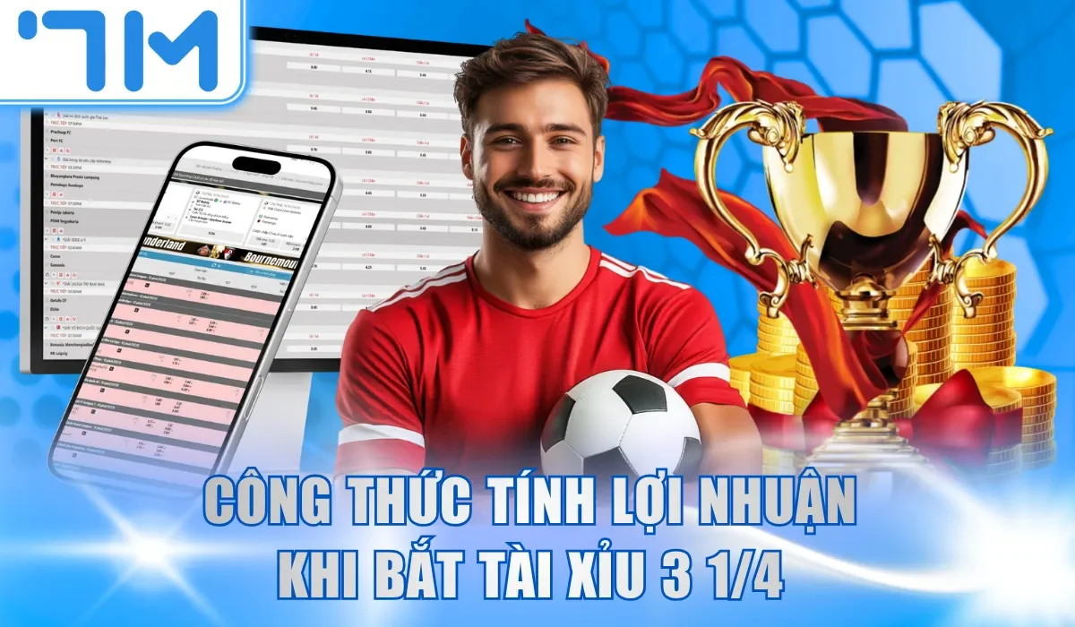 Công thức tính lợi nhuận khi bắt Tài Xỉu 3 1/4